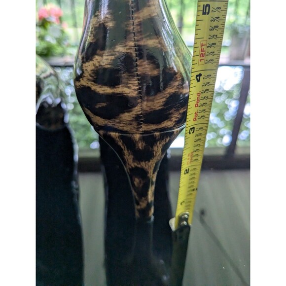 Easy Spirit AntiGravity Heels Womens Size 8.5 Leopard Print Pumps Patent Leather - Picture 4 of 13